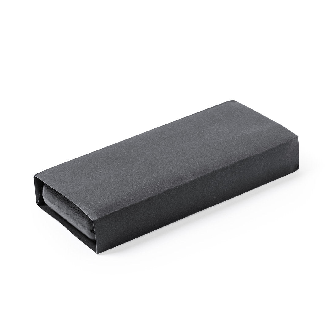Metall-Schreibset in Schwarz-Chrom mit Kugelschreiber, Rollerpen und PU-Etui mit weißer Wildleder-Auskleidung