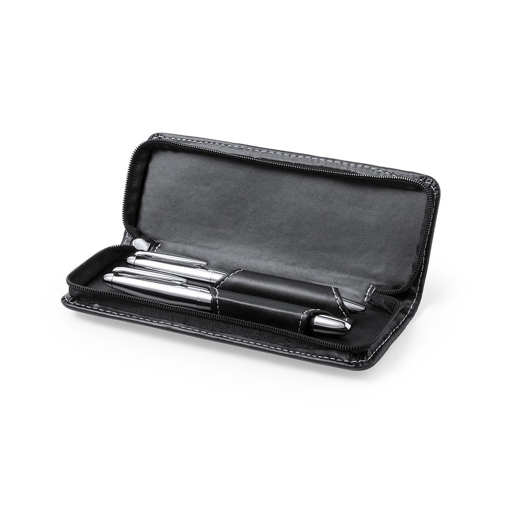 Kugelschreiber- und Rollerpen-Set in PU, ideal für stilvolles Schreiben.