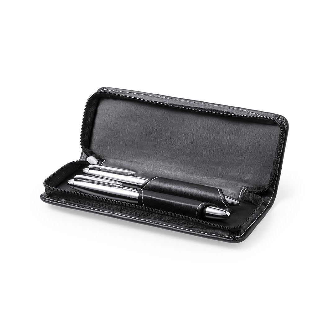 Kugelschreiber- und Rollerpen-Set in PU, ideal für stilvolles Schreiben.