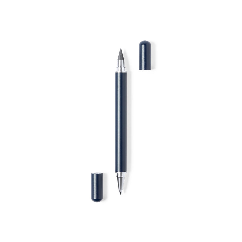 Eternal Twin Pro – Kugelschreiber & Ewiger Bleistift 2-in-1 Schreibset auf einem Schreibtisch.