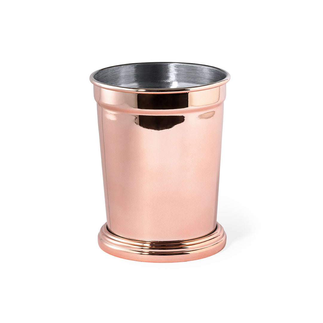 Copper Luxe Mug aus rostfreiem Stahl mit verzinkter Kupferaußenseite.