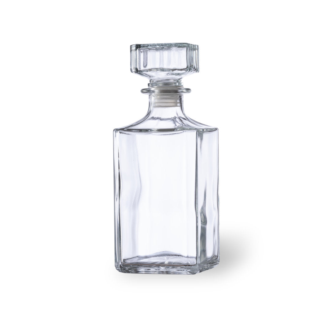 Whisky-Set aus Borosilikatglas mit Dekanter (1 l) und vier Gläsern (200 ml)