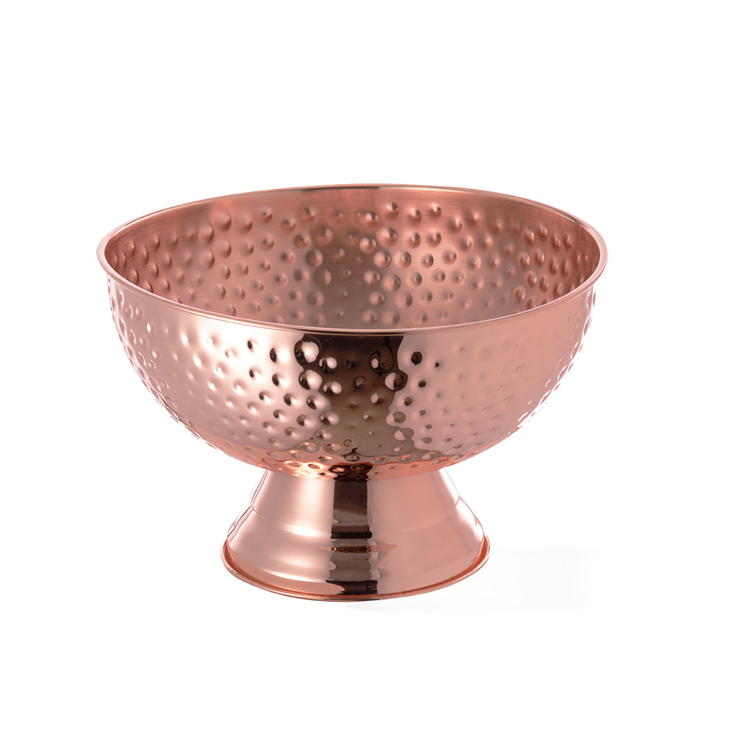 Elegant Champagne Cooler mit verzinkter Kupferbeschichtung und 8,5 l Fassungsvermögen.