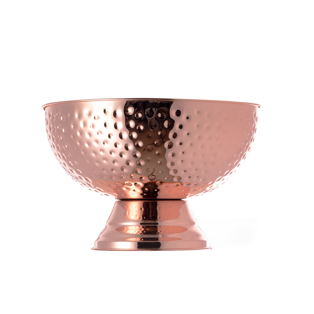 Elegant Champagne Cooler mit verzinkter Kupferbeschichtung und 8,5 l Fassungsvermögen.