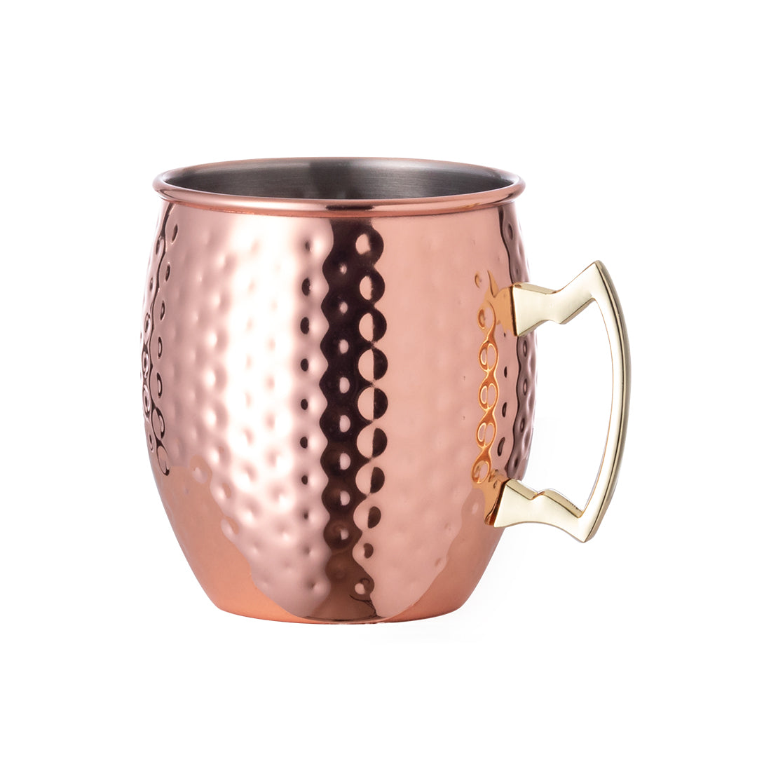 Vintage Kupferbecher – Rostfreier Stahl mit galvanisierter Kupferbeschichtung.