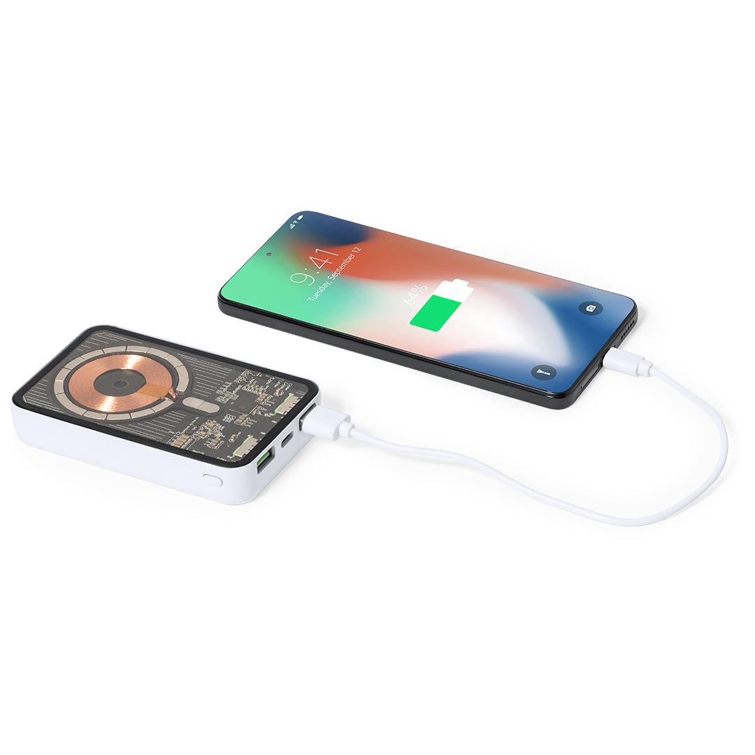 MagCharge Transparent – Powerbank 5000 mAh mit Magsafe & 15W Wireless