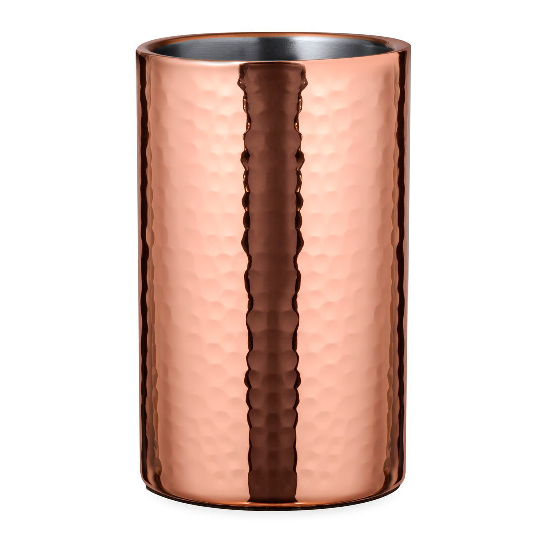 Elegant Cooler mit verzinkter Kupferbeschichtung und 1 Liter Fassungsvermögen.