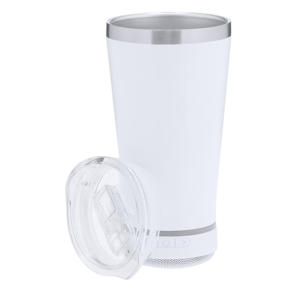 Isolierbecher Sonic Insulated Tumbler mit integriertem Bluetooth-Lautsprecher.