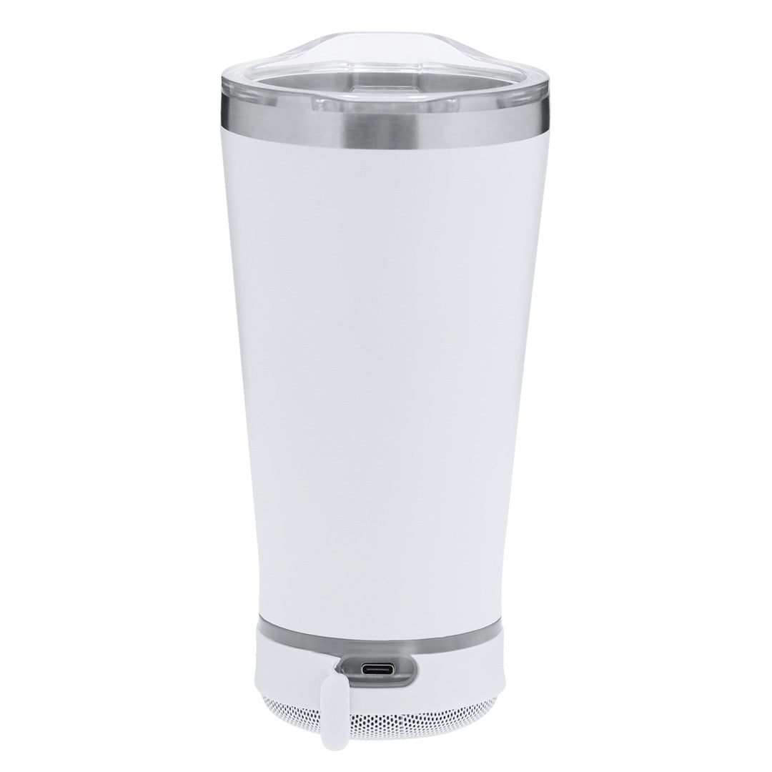 Isolierbecher Sonic Insulated Tumbler mit integriertem Bluetooth-Lautsprecher.