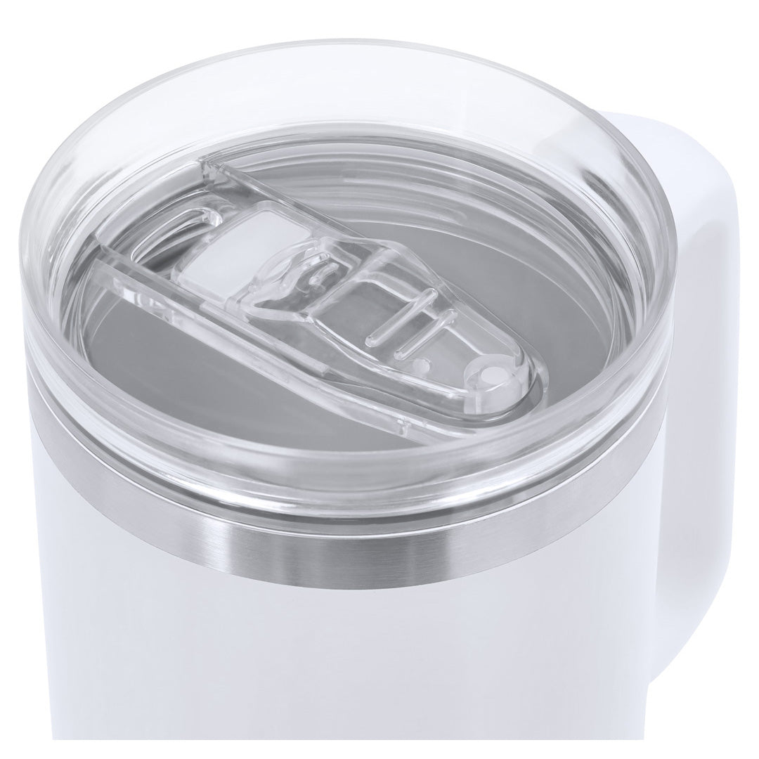 Thermobecher Sonic Thermo Pro mit Bluetooth-Lautsprecher und ergonomischem Griff.