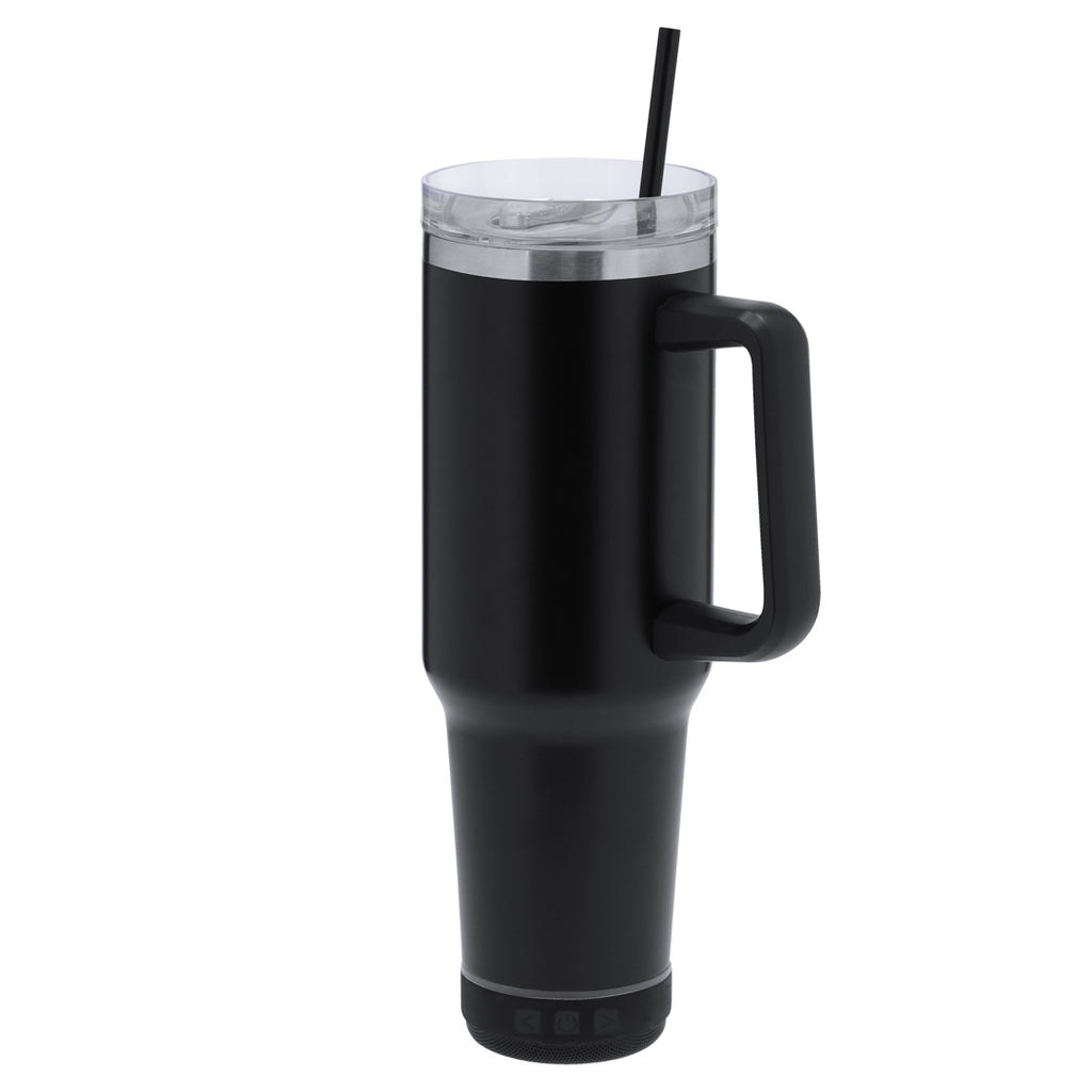 Thermobecher Sonic Thermo Pro mit Bluetooth-Lautsprecher und ergonomischem Griff.