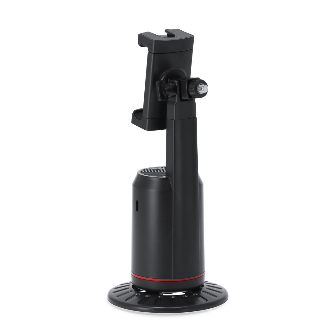 Smart Tracking Holder mit Basis und Stativ in Verwendung.