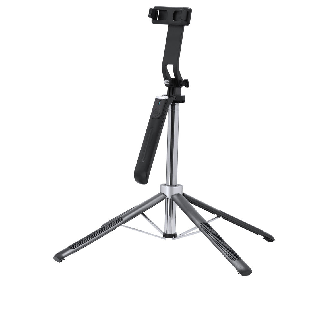 Smart Tracking Holder mit Basis und Stativ in Verwendung.