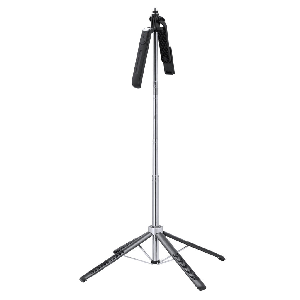 Smart Tracking Holder mit Basis und Stativ in Verwendung.