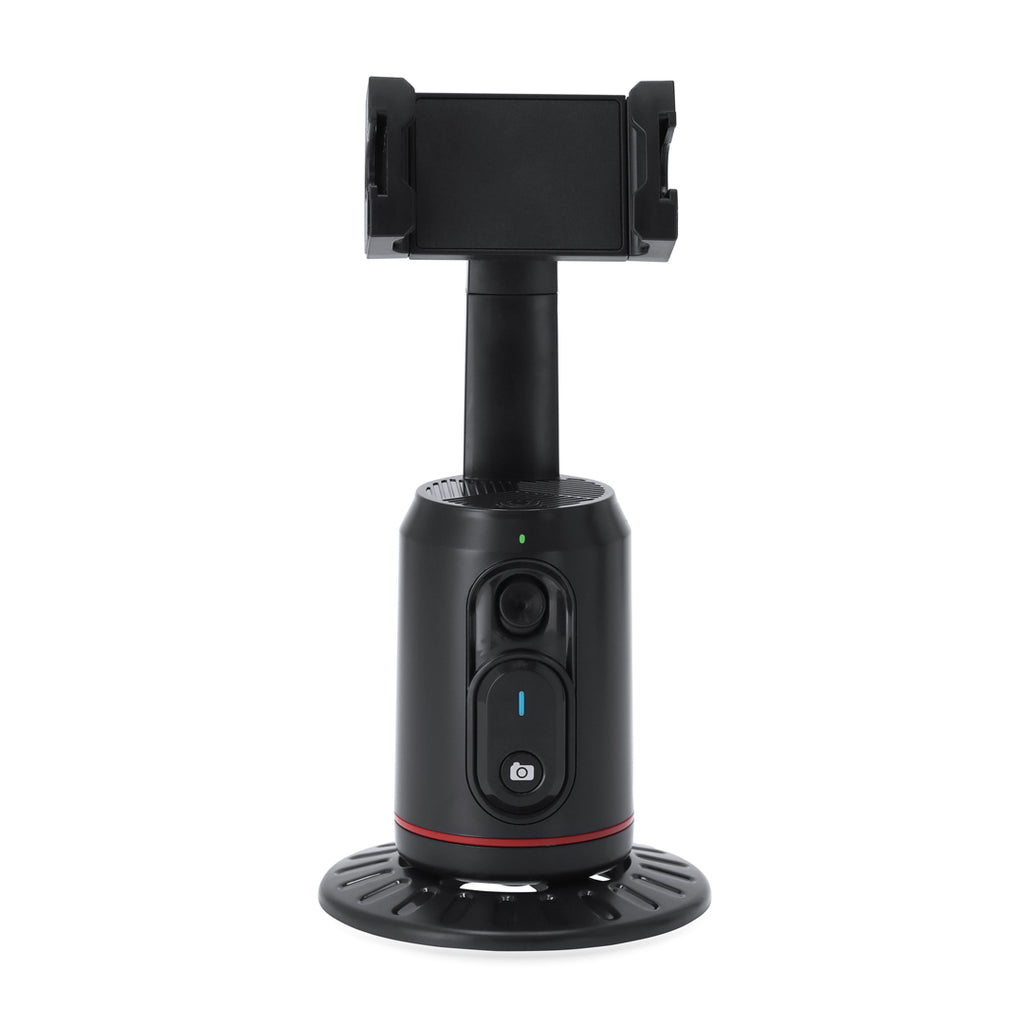 Smart Tracking Holder mit Basis und Stativ in Verwendung.